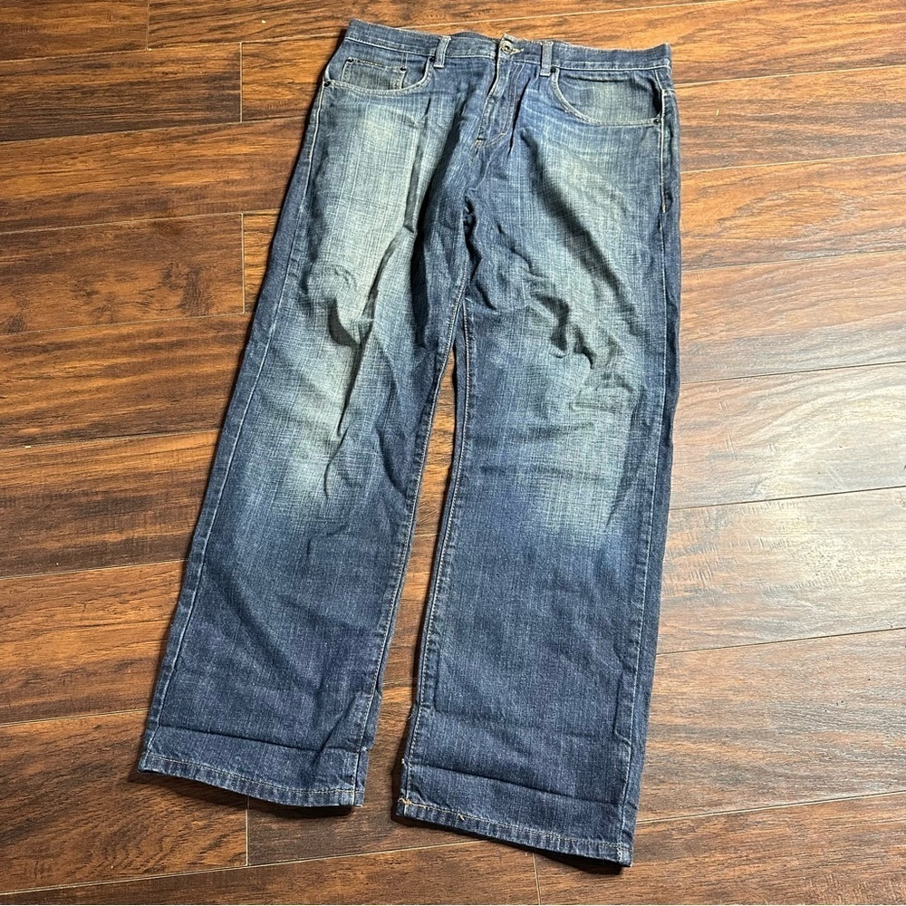 Calvin Klein Dark Wash Relax Straight Denim Jeans